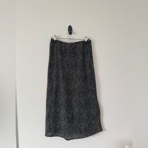Japna Black and White Maxi Skirt